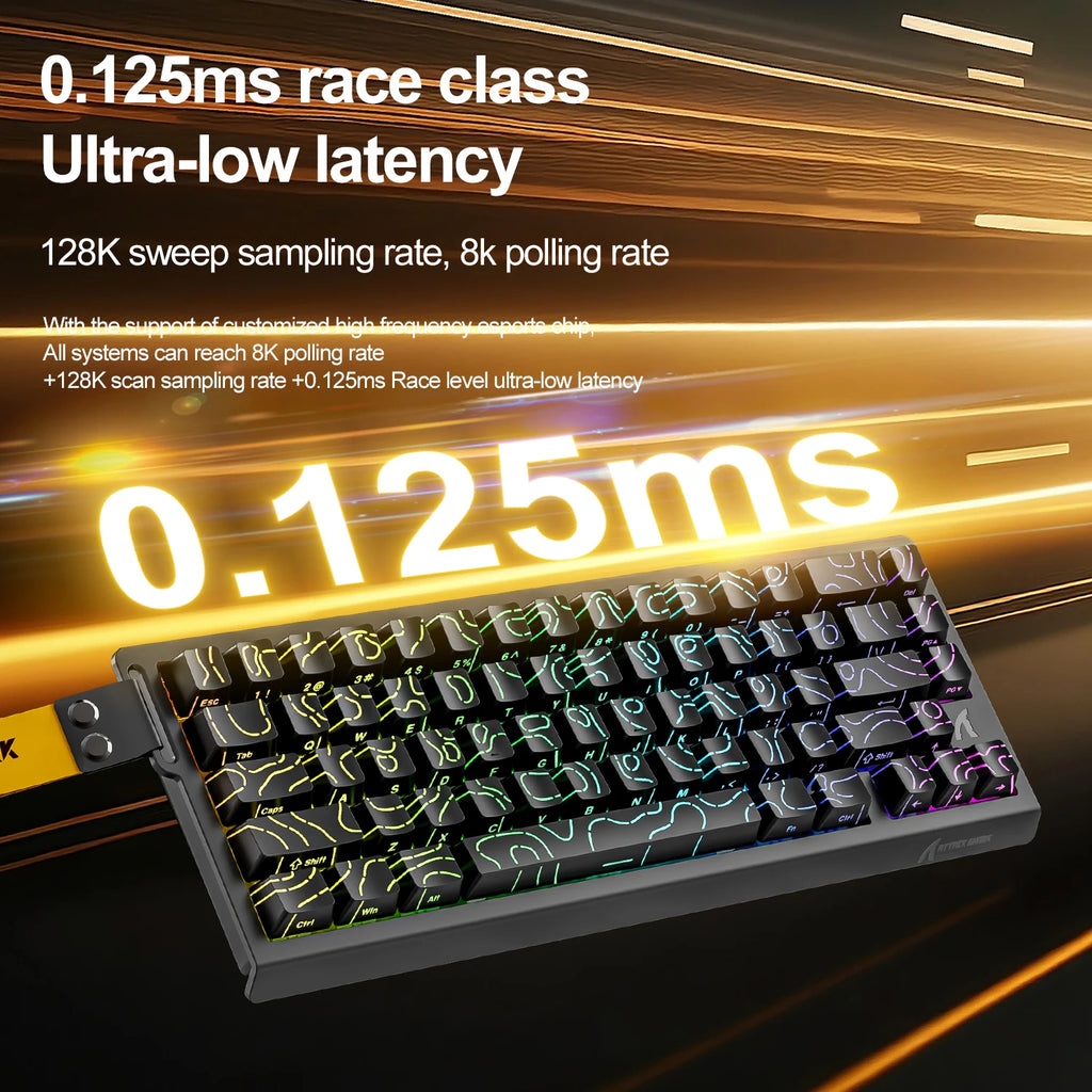 ATTACK SHARK X68HE X68Pro He Magnetic Mechanical Keyboard for