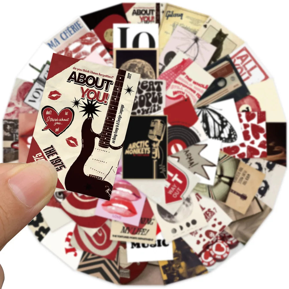 Y2K Retro Sticker Pack – 50pcs Waterproof Vinyl Decals