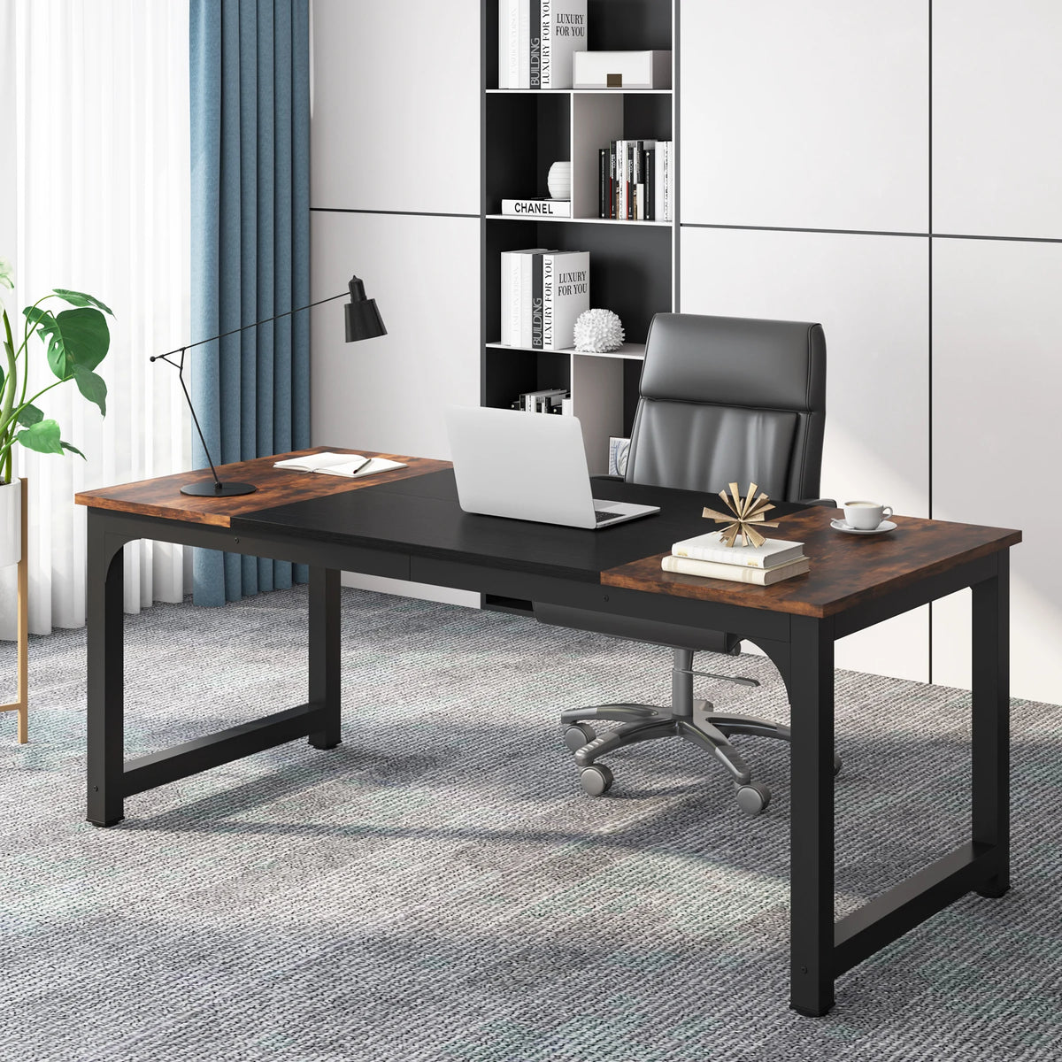 Tribesigns Modern Computer Desk Large Office Desk Computer Table