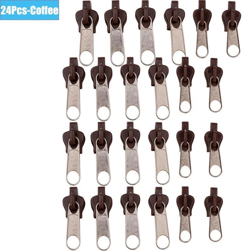 6/36pcs Fix Zip Puller Universal Instant Zippers Fix Zipper Repair Kit Replacement Zipper Pull Slider For DIY Sew Accessories