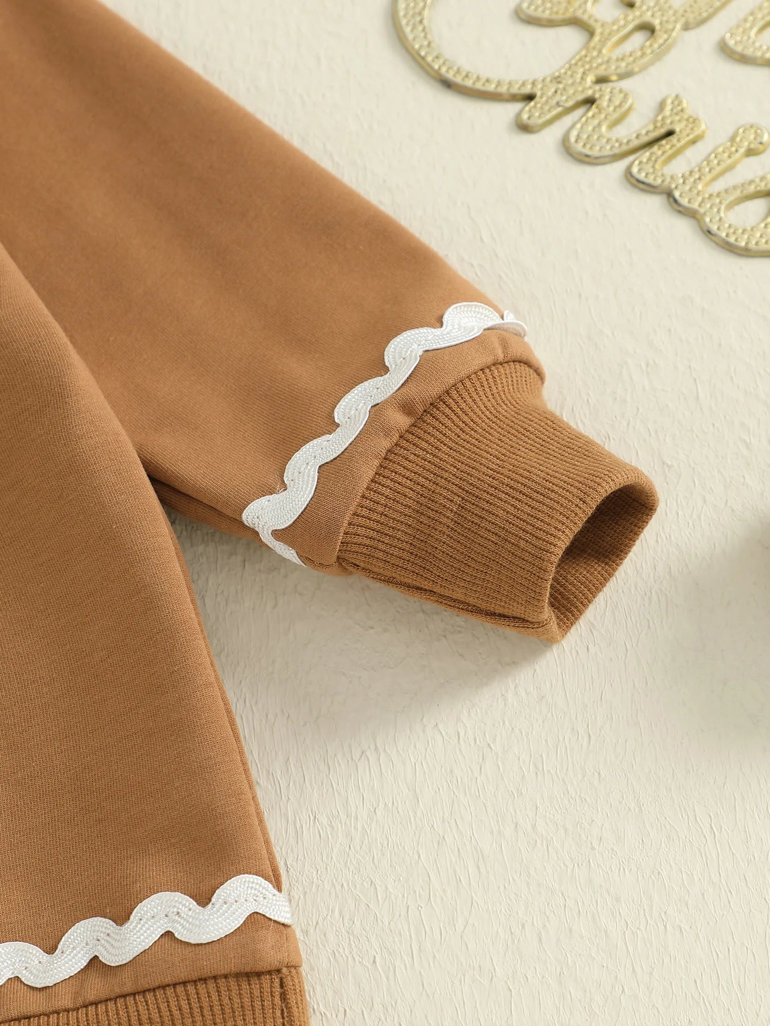 Toddler Baby Boy Girl Gingerbread Outfit Long Sleeve Sweatshirt and Pants Infant Newborn Christmas Outfits