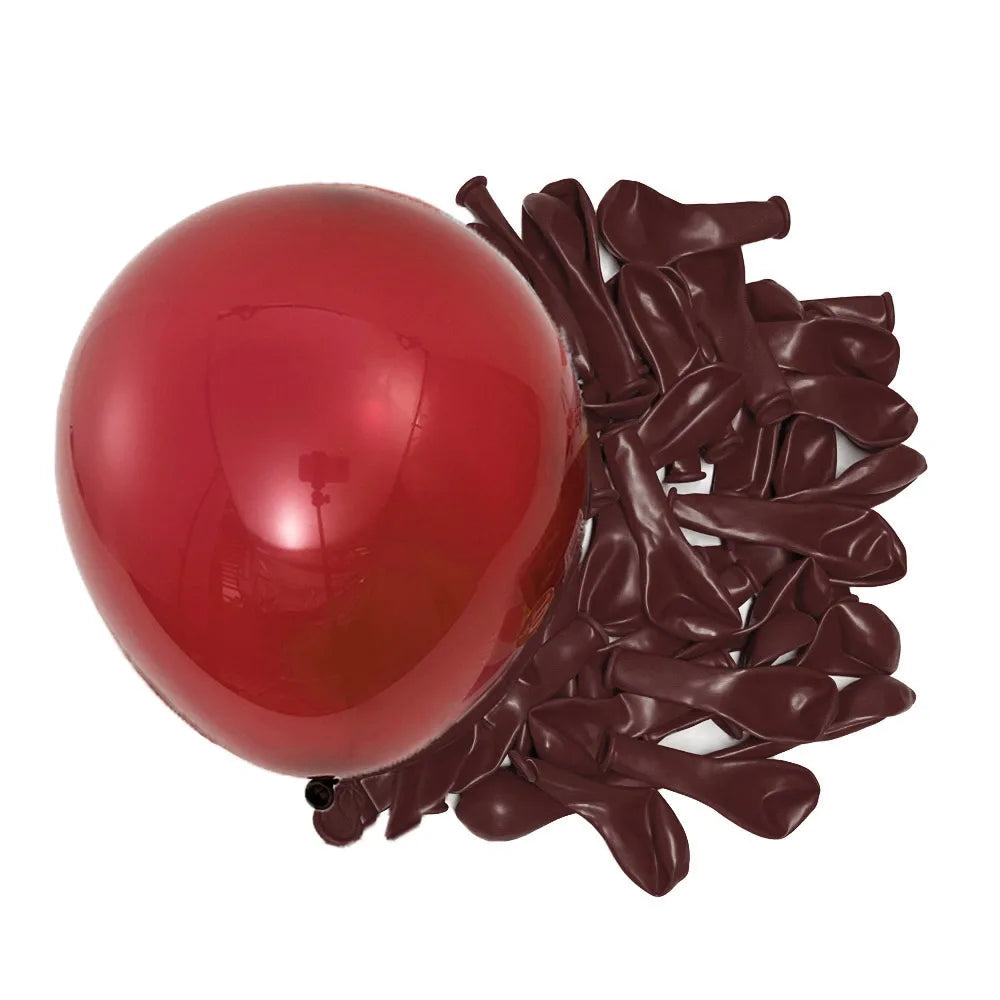 10/30/50Pcs Red Balloons Dark Wine Red Garnet Burgundy Latex