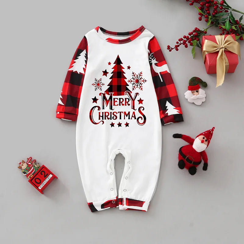 Christmas Family Matching Outfits Mom Dad Kids 2 Pieces