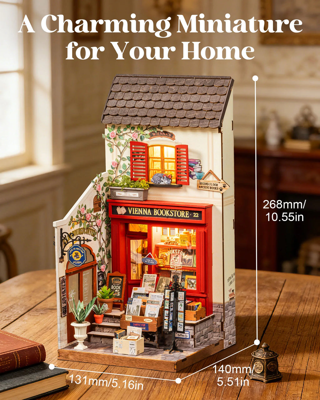 Rolife Wooden 3D Puzzle DIY Miniature House Kit Vienna