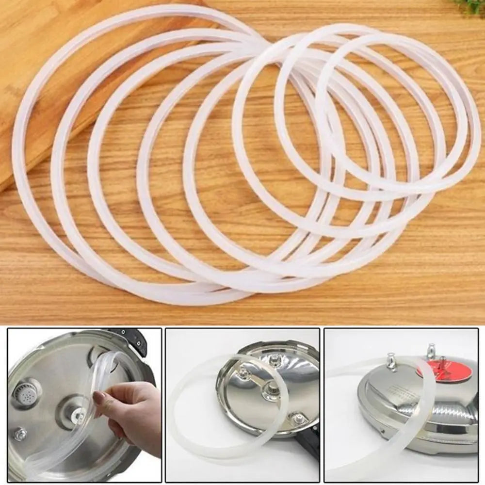 20-32cm Pressure Cooker Seal Ring Rubber Replacement Silicone Clear Gasket Kitchen Tool Heat Resistant