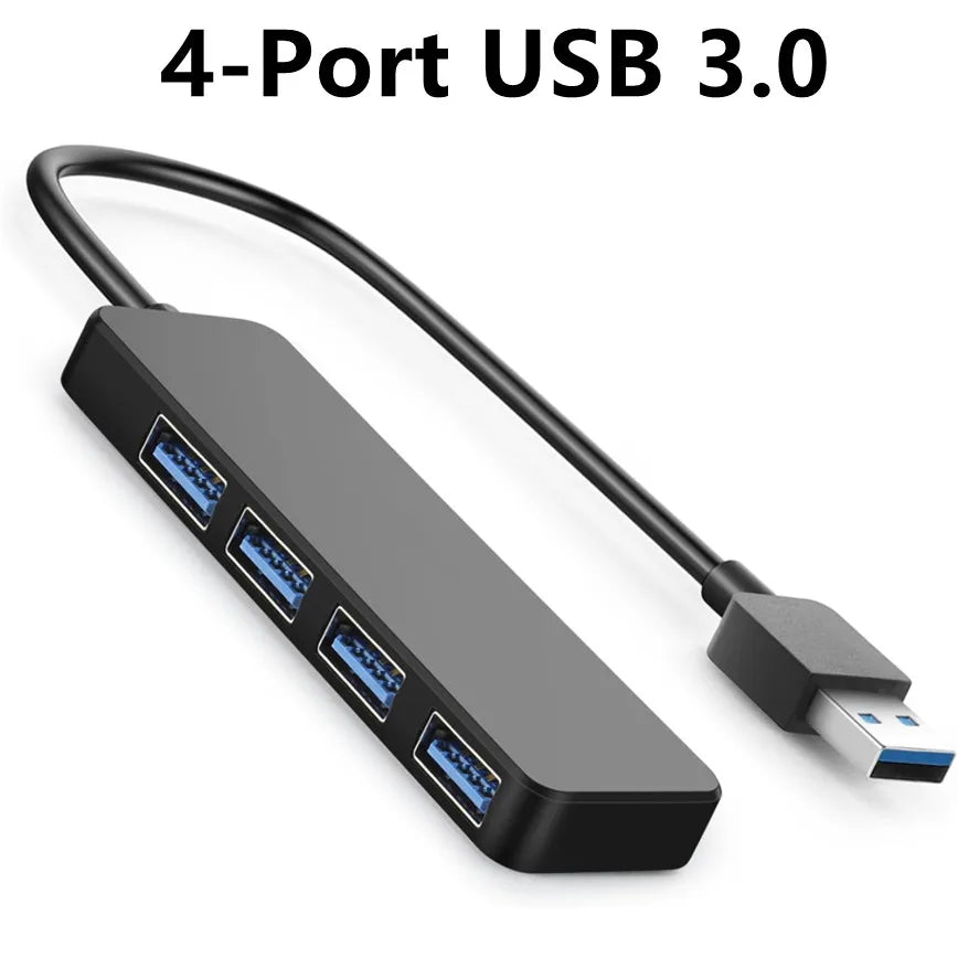 USB 3.0 Hub 4-Port USB Hub USB Splitter Expander