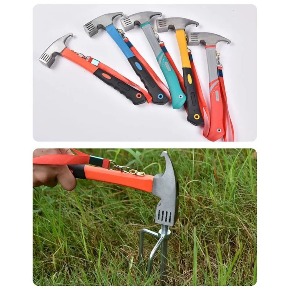 High Carbon Steel Tent Hammer Nail Hammer Camping Tent High Carbon