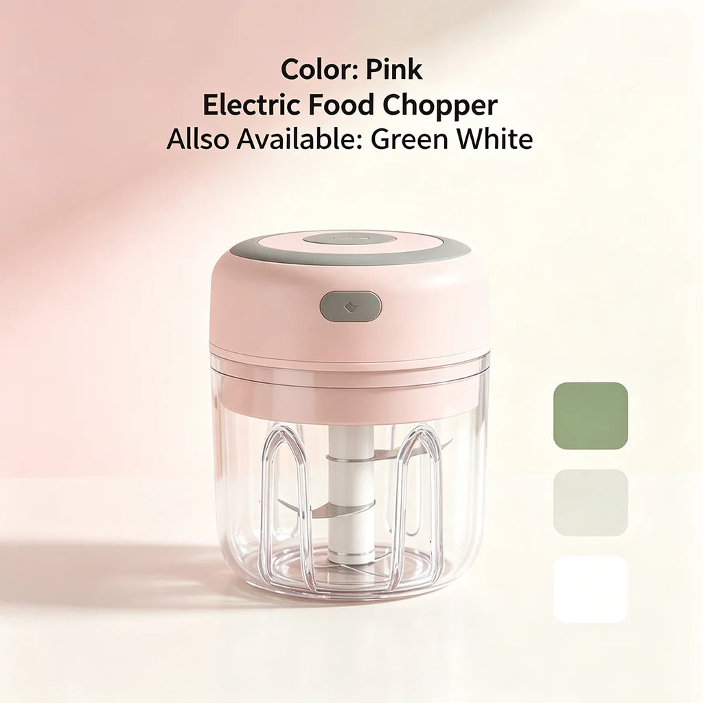 1PC Electric Mini Garlic Chopper 250ml
