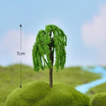 Durable Plastic Sakura Miniatures Rural Style Model Simulation Trees Landscape Vivid Micro Landscape