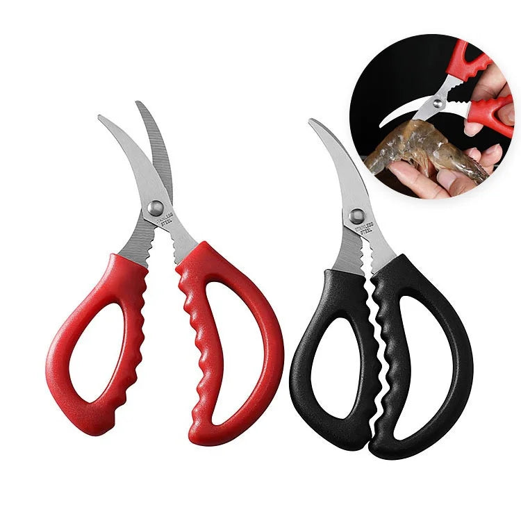 Kitchen Scissors Shrimp Peeler Seafood Elbow Food Lobster Cut Crab Line Seafood Tools