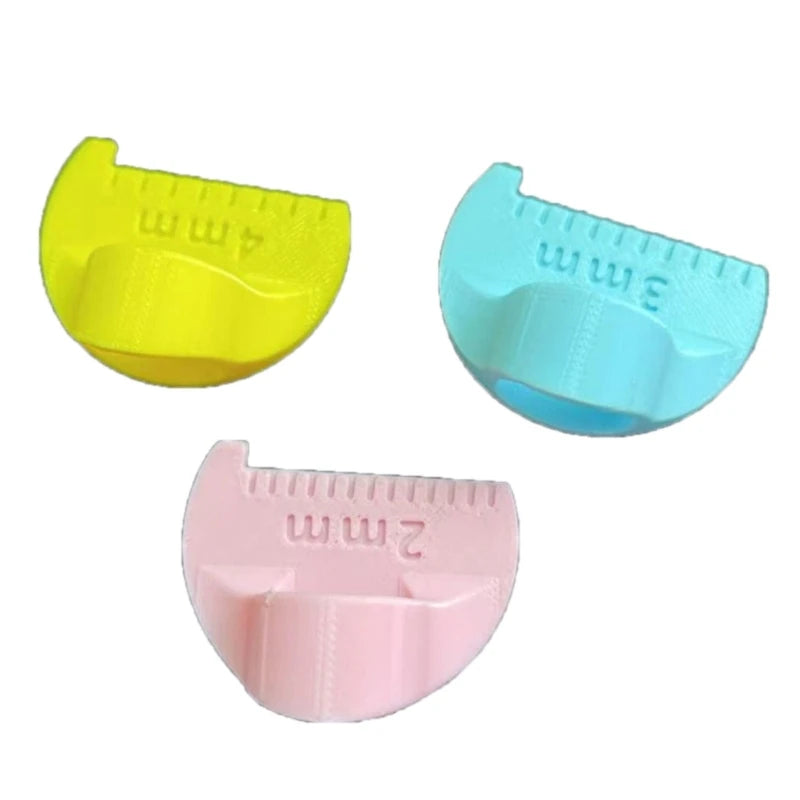 3Pcs Professional Quilting Ruler Set Sewing Templates Finger Patchwork Stitching Aid For Fabric Measurement Stitching