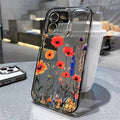 Flower Phone Case For iPhone 17 18 Pro Max 16 13 14 12 11 15 Pro Max 16e Air 7 Plus SE Shockproof Transparent Cover Soft Funda