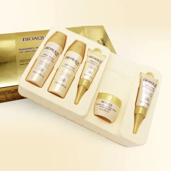 BIOAQUA Snail Extract Skin Care Set Anti Aging Moisturizing Hydrating,Face Cream/BB Cream/Eye Cream/toner/Serum Lotion,Day Cream