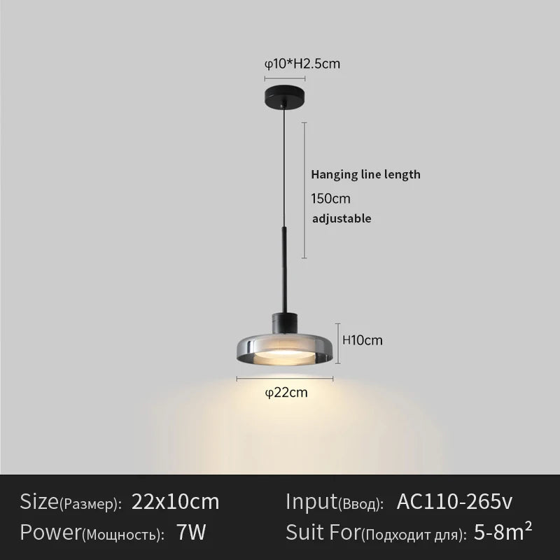 Menvix Nordic Modern Design Glass Small Chandelier for Bedroom Living Dining Room Led Pandant Light Home Decor Fixture Hang lamp