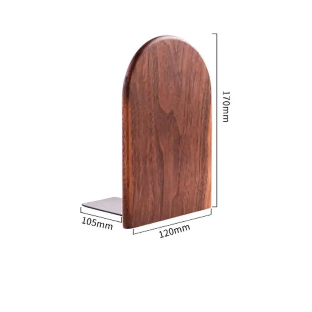 Display Holder Nature Wooden Bookends Beech Walnut INS Desktop Bookshelf Simple Desk Organizer Book Support Rack Minimalism