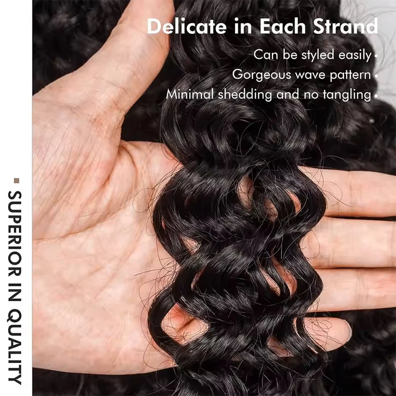 12A 30 Inch Curly Crochet Human Hair Small Spirals