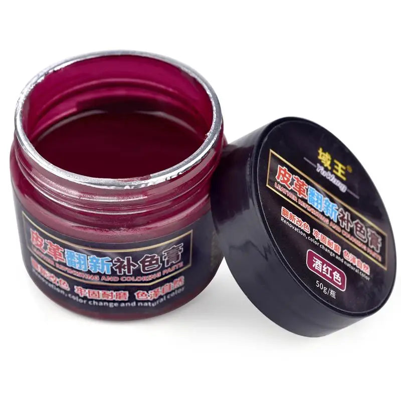 50ml Leather Paint Shoe Cream Coloring Leather Dye Repair Restoration Colors Change Paints For Bag Sofa Car Seat Scratch Brown