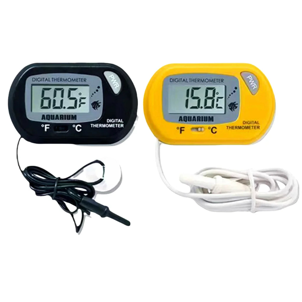 Digital Aquarium Thermometer with Probe Suction Cup Fish Tank Water Electronic Thermometer Measurement Degrees Celsius ℃