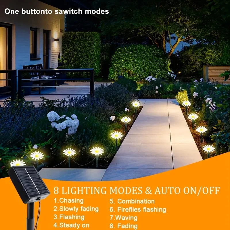 Solar Outdoor Garden Lawn Pilot Leds Light Waterproof Courtyard