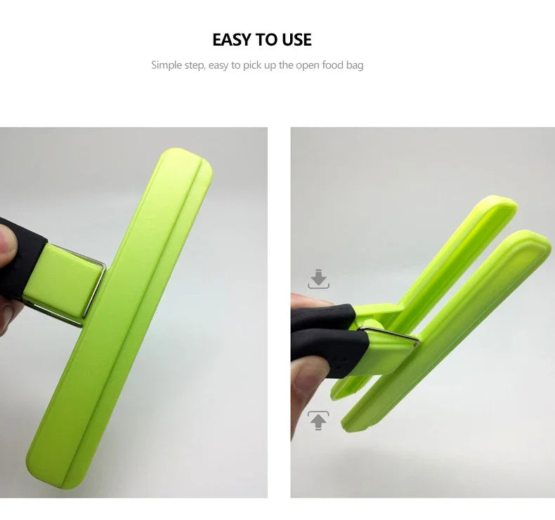 Portable Kitchen Storage Food  Travel Plastic Tongs  Snack Seal Sealing Bag Clips Sealer Clamp Storage Tool Kitchen Accessories
