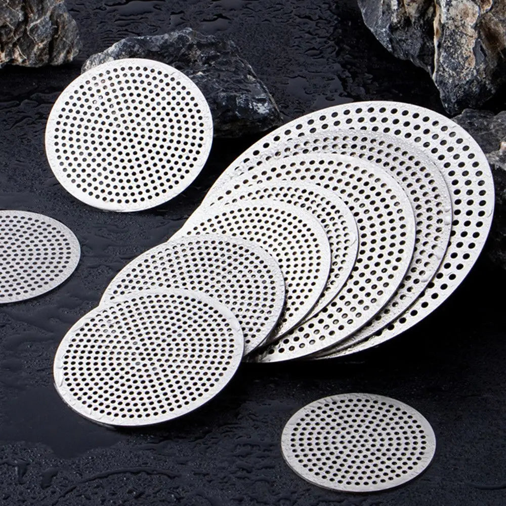 304 Stainless Steel Hair Filter Mesh Floor Drain Net Sewer Isolation Net Kitchen Bathroom Balcony Round Shower Drain Cover