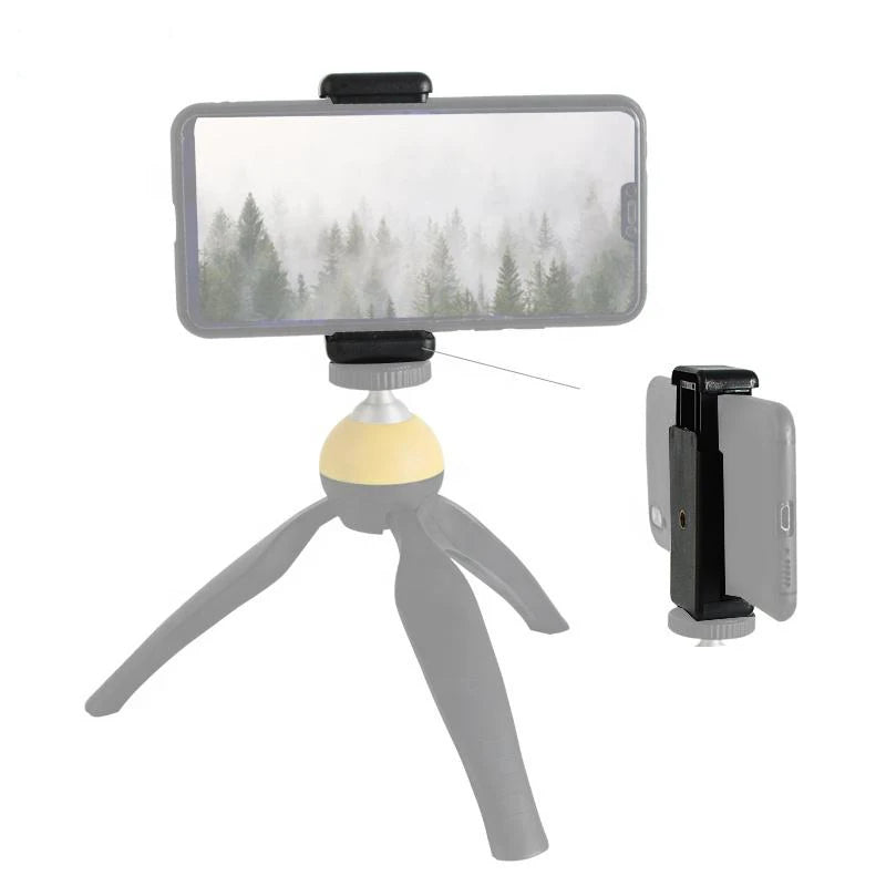 Tripod Stand Phone Clip with 1/4 Inch Screw Hole Holder For Tripod Mobile Smart Phone Universal Accessories Stand Mount
