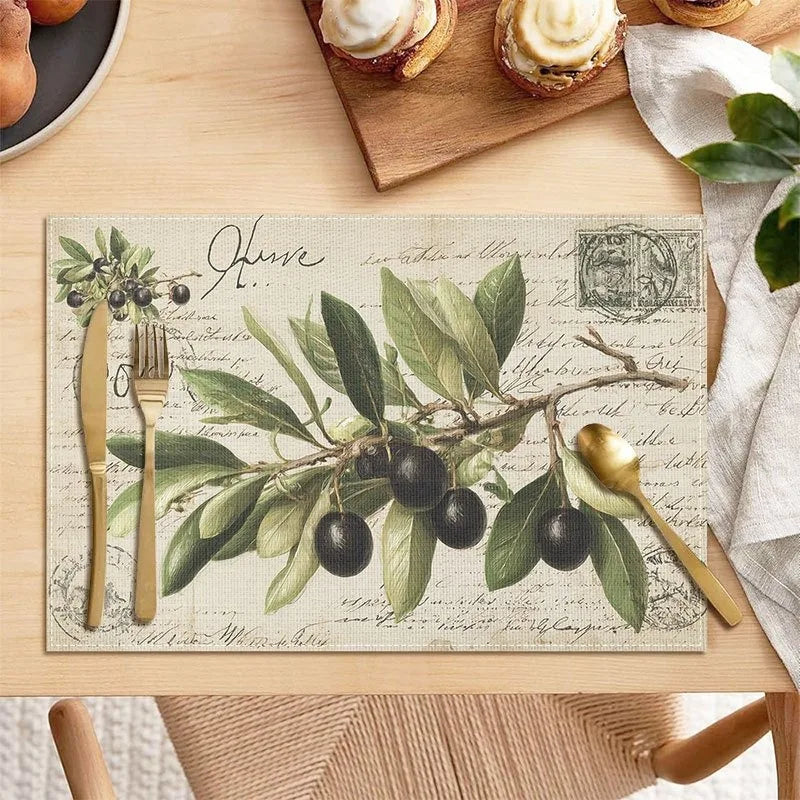 Branch Placemats, Washable, Perfect for Dining Tables, Kitchen Tables