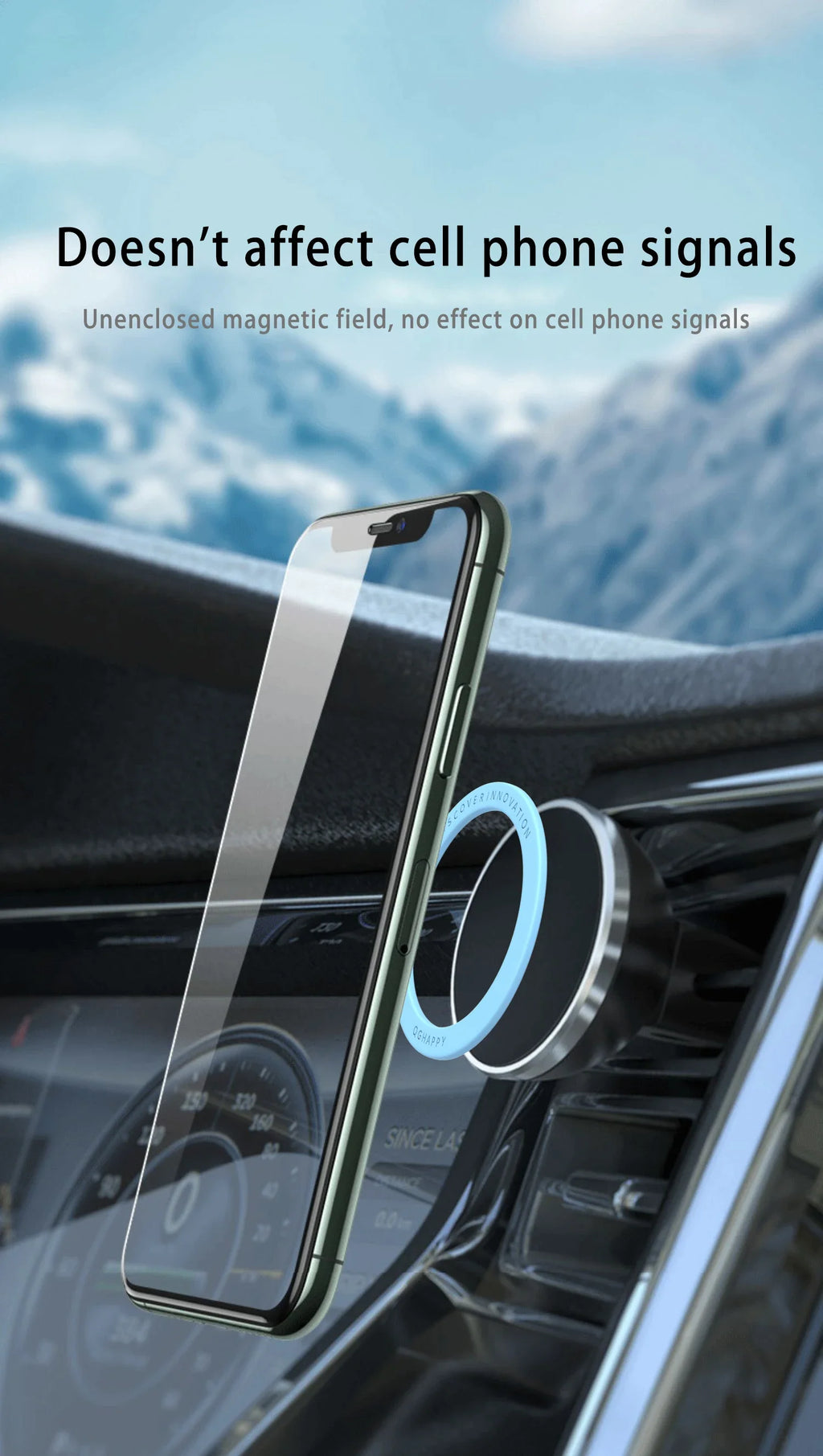 Universal Magnetic Ring for Magsafe Wireless Charger Iron Sheet Sticker Magnet Phone Holder for IPhone 14 15 Xiaomi