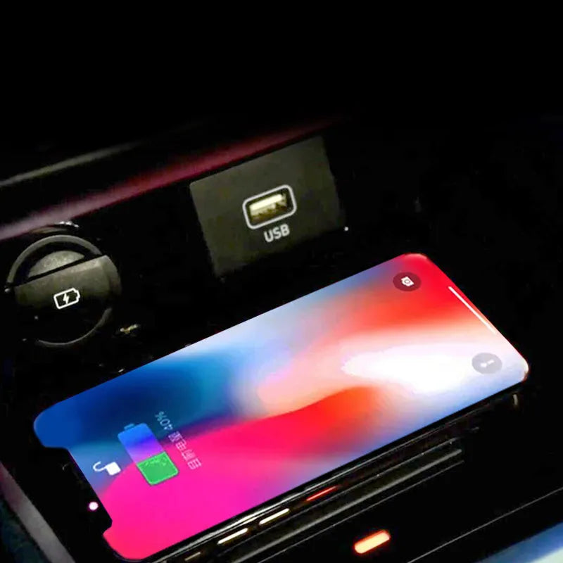 Car Wireless Charger For Hyundai Creta 2022-2024 Accessories 15w Fast Phone Charging Plate Adapter Interior Modification Parts