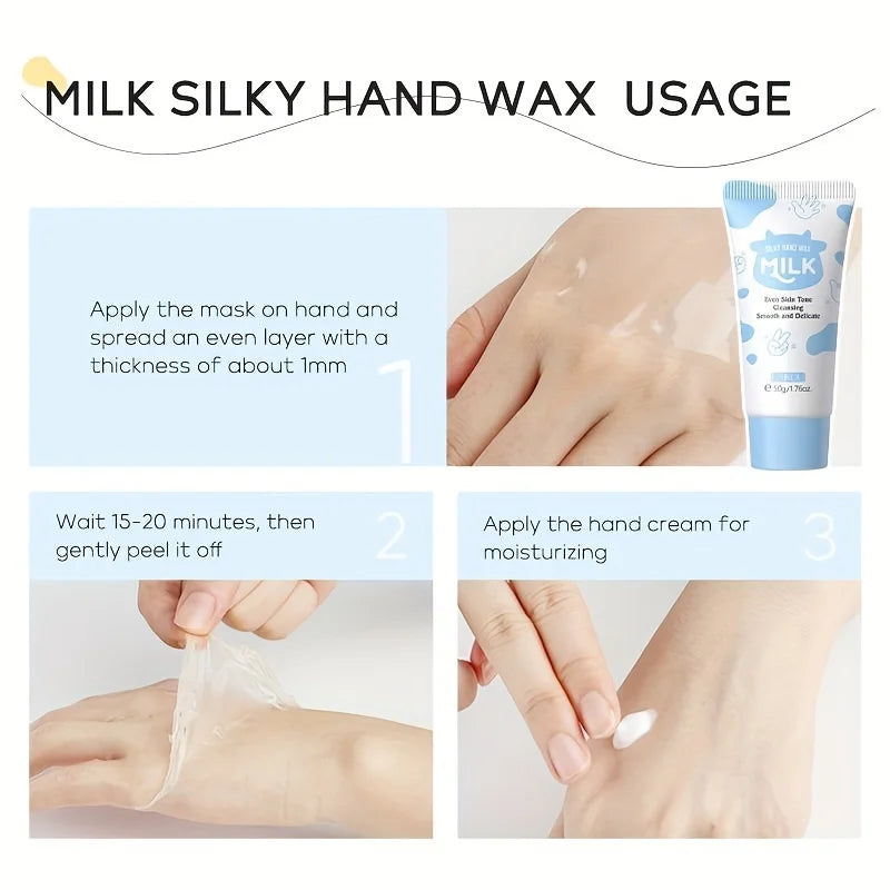 7 Pack Milk Skin Care Kit: Moisturizing Body Cleansing Milk, Body Scrub, Hand Products, Eye Cream and Storage Bag