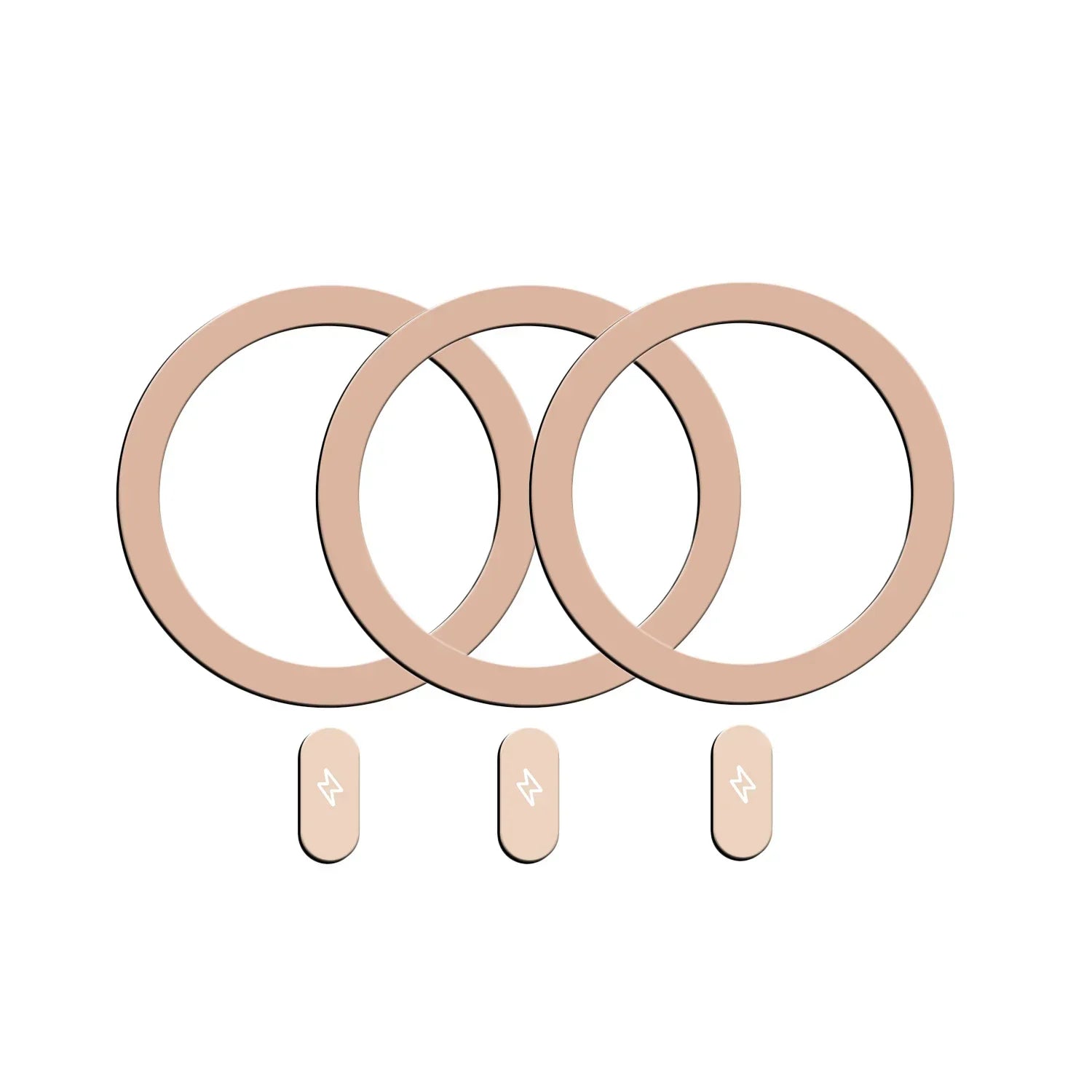 5-1Pcs Universal Metal Plate Ring for Magsafe Magnetic Wireless Charger Iron Sheet Sticker Car Phone Holder for IPhone 15 14 13