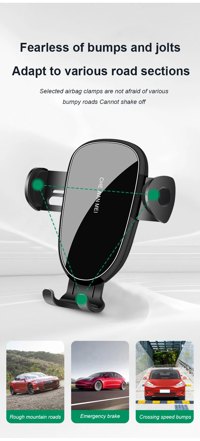 Car Phone Holder For Chery Arrizo 8 2022-2024 Car Screen Phone Holder Wireless Charger Navigation Modification Interior