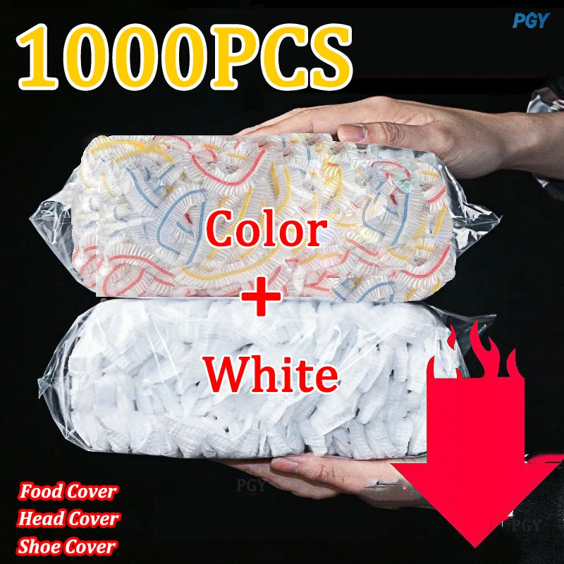 100-1000PCS Color Disposable Food Cover Wrap Food-Grade Fresh-keeping Film Bag Kitchen Disposable Bowl Cover Storage Wholesale