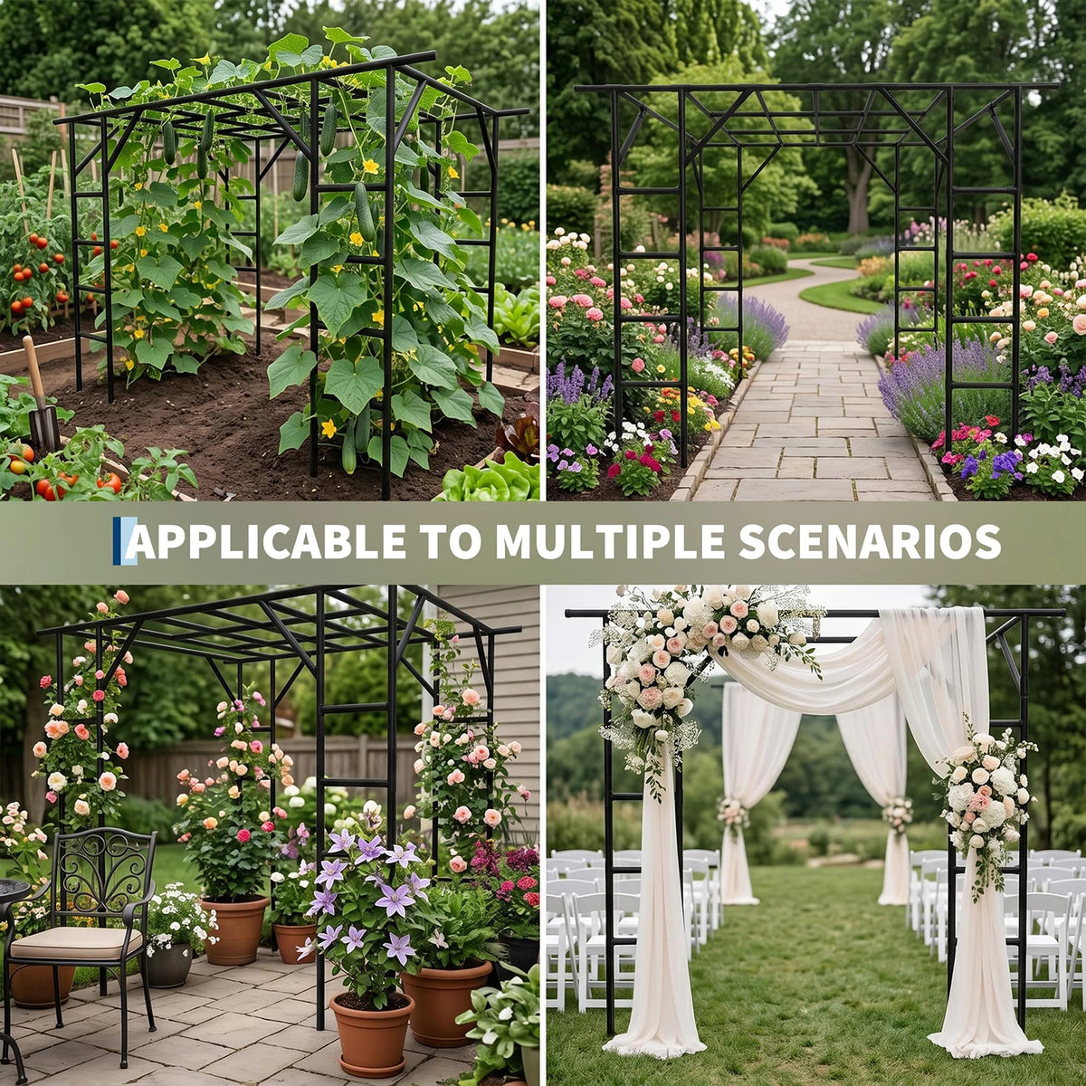 132in Garden Arch Trellis For Cucumber Grape Vine