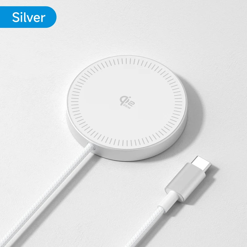 Hagibis Qi2.2 Magnetic Wireless Charger Dual-sided Magnetic 25W Fast Charging Pad for MagSafe iPhone 17/16/15/14 Pro Airpods Car