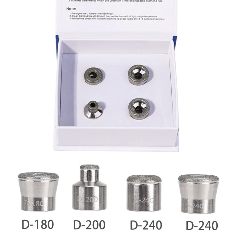 Portable Diamond Microdermabrasion Machine, Facial Skin Care Device for Skin Exfoliation & Blackhead Removal