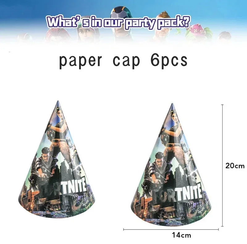 Fortnite Balloons Shooting Game Ballons Boy Girl Happy Birthday Banner Party Decoration Alpaca Llama Tableware Cake Topper Toy