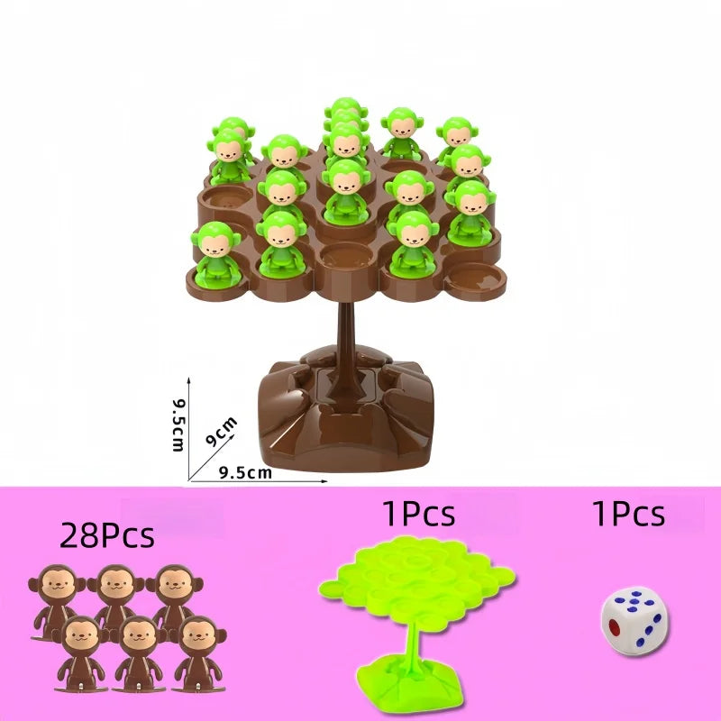 1PC Creative Balancing Tree Toy Digital Monkey Balance Scale Educational Number Board Game Adult Learning Party Toys