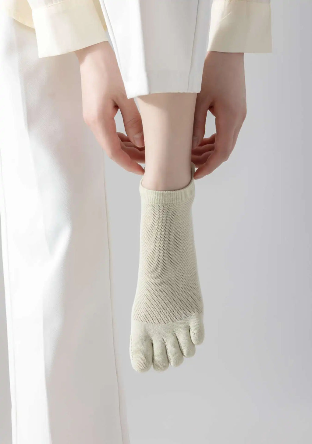 5 Pairs Summer Women Five Finger Socks 5 Pairs Candy Color Soft Cotton Breathable Mesh Split Toe Socks Girls Outdoor Sports Sock