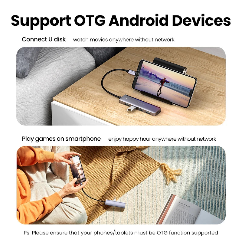 UGREEN USB C Hub 4 Ports USB Type C