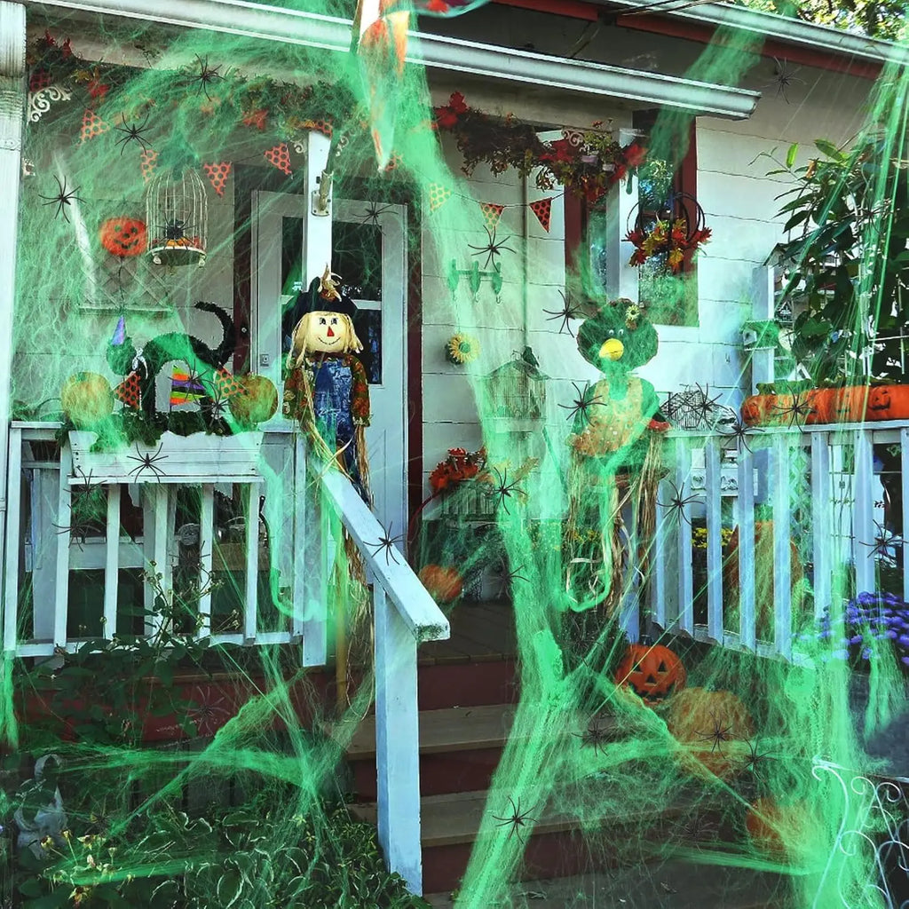 Wholesale Artificial Spider Web Halloween DIY Hanuted House Stretchy