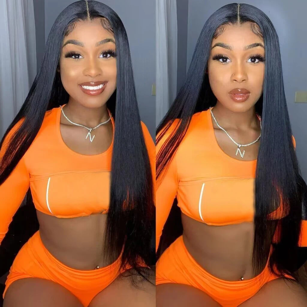 HD Lace Front Human Hair Wigs Straight 13x4 13x6 Transparent Lace