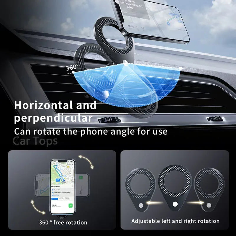 Car Mobile Phone Holder For Volkswagen ID.4 ID.5 2024 2025 12.9" Screen Mount MagSafe Bracket Wireless Charger Stand Accessories