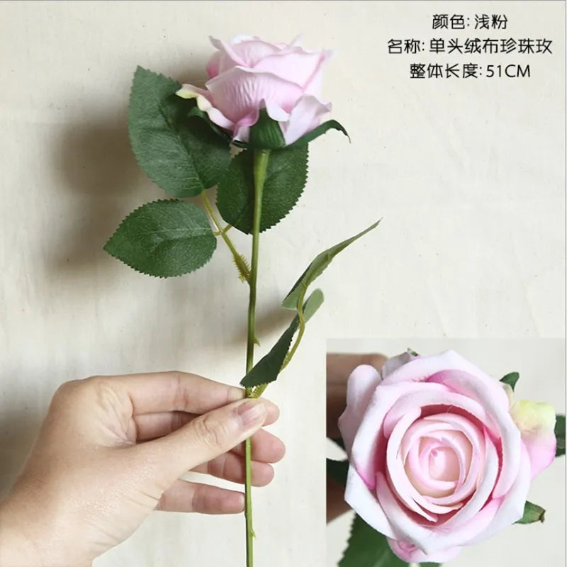 5/10pcs Artificial Flowers Silk Rose Hom Decor Wedding Bridal Bouquet Outdoor Garden Arch Accessory Valentine's Day Diy Gift Box
