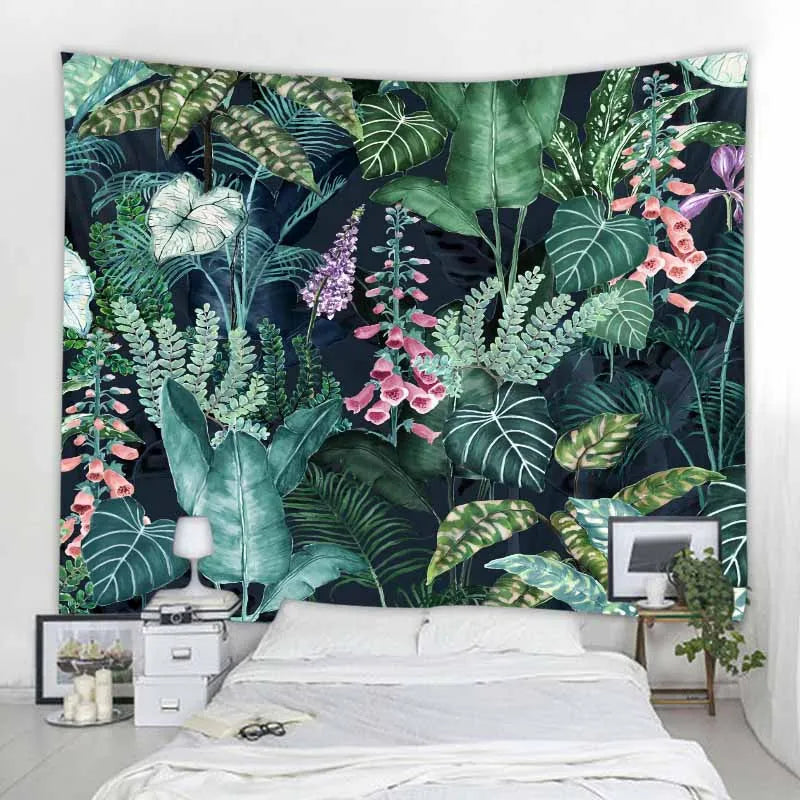 Aesthetic Home Decor Tapestry Beach Towel Yoga Mat Blanket Table Cloth Tapestry Tropical Jungle Animals Wall Hanging Tapestry