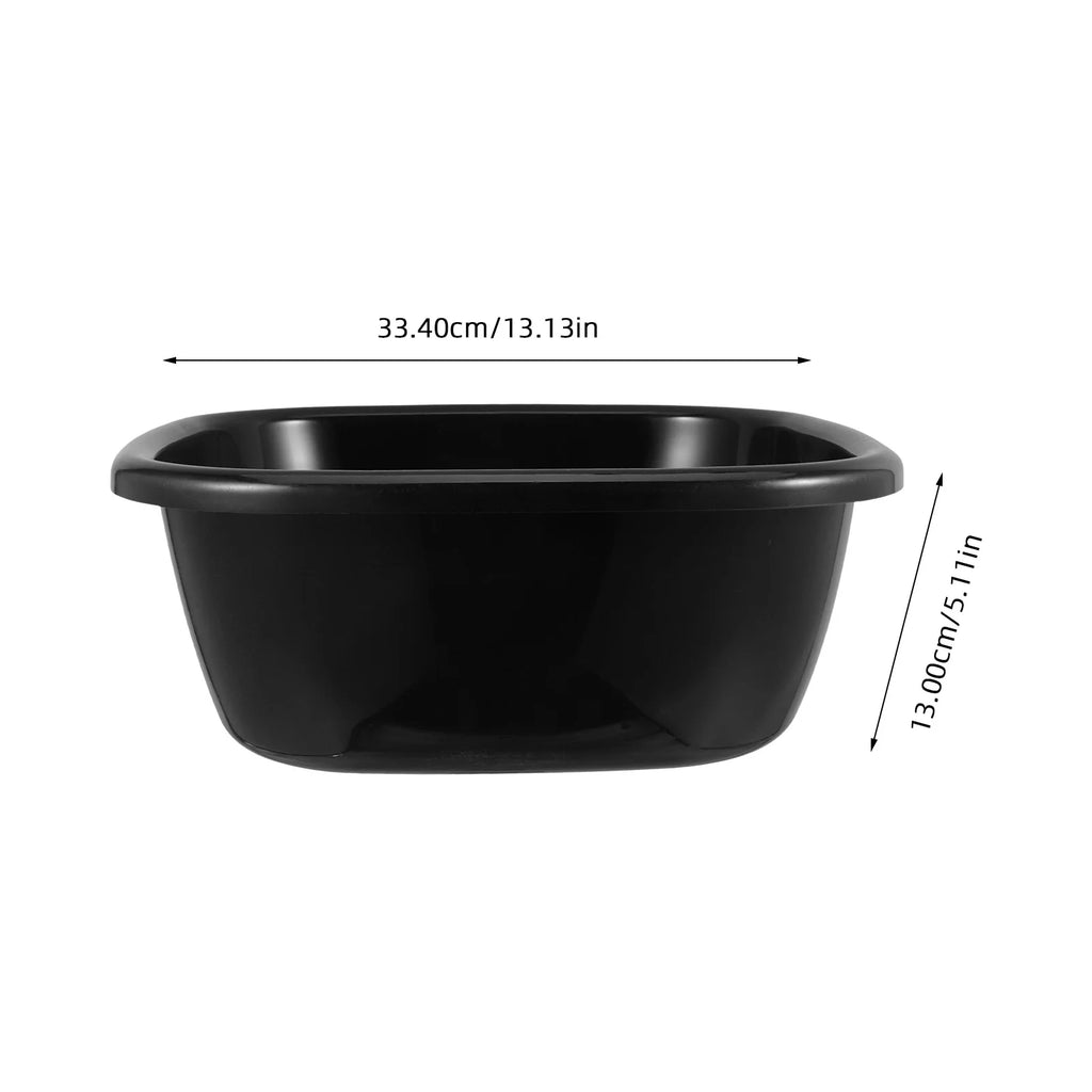 Plastic Dishpan Large Wash Tub Durable Basin for Kitchen Laundry Clothes Washing Shampoo Basin for Bedside