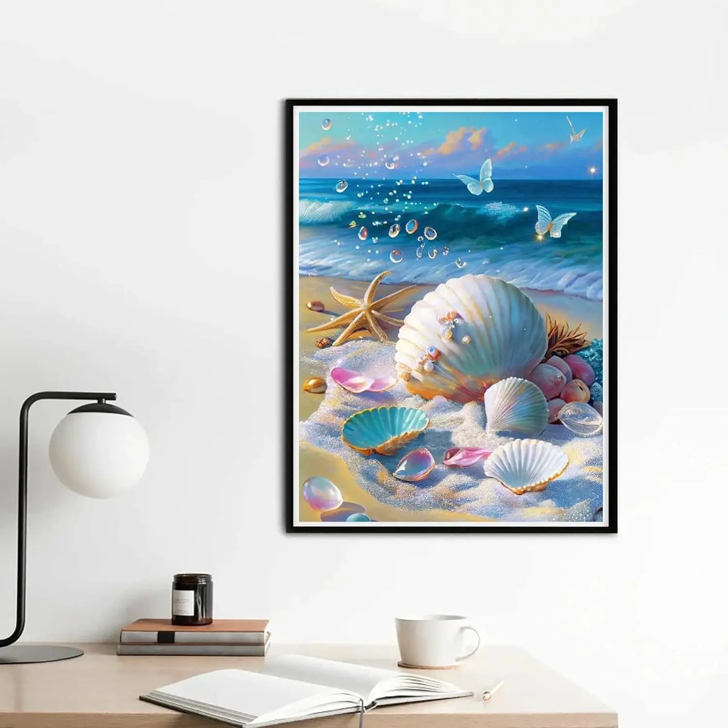 Starfish 5D Diamond Painting Fantasy Shell Seaside Scenery Full Diamond Embroidery Mosaic Cross Stitch Kits Bedroom Home Decor