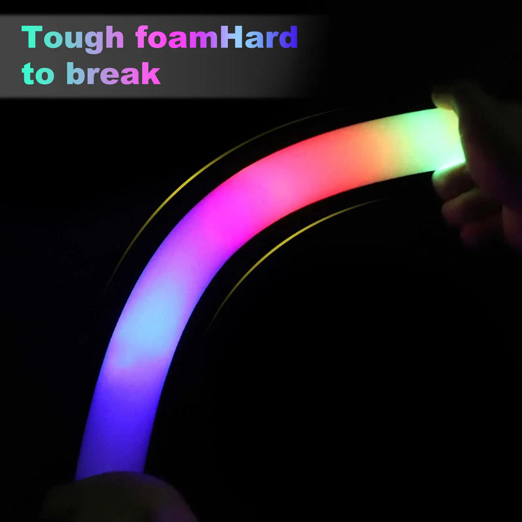 LED Foam Glow Sticks, 100 Pack
