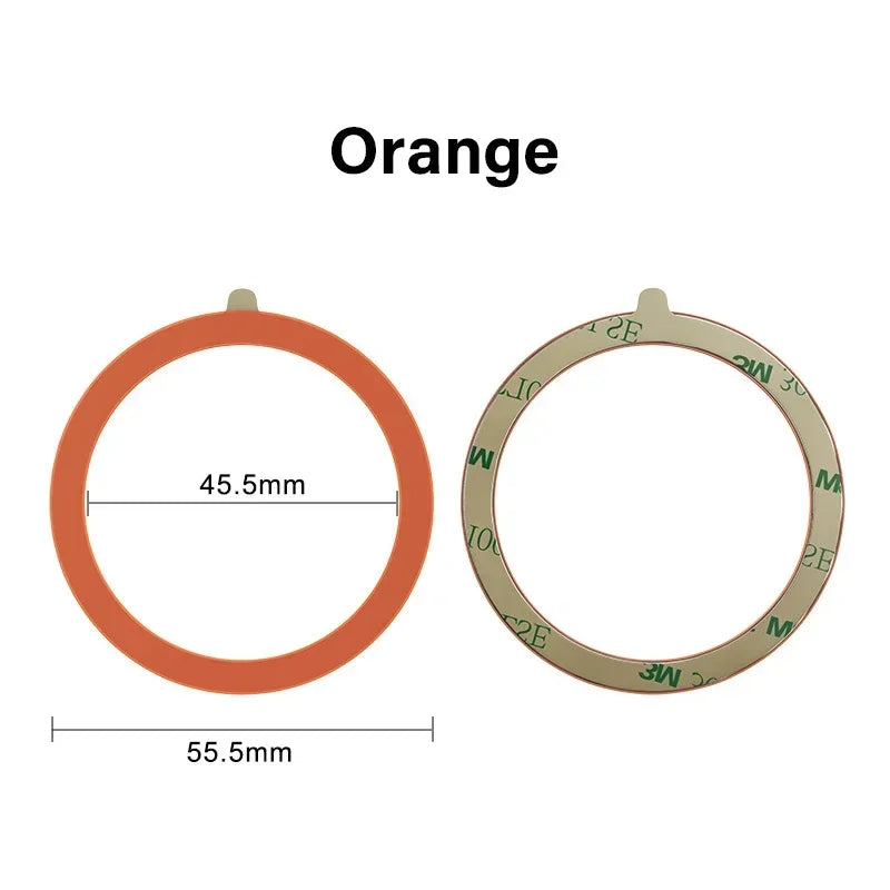 Colourful Silicone MagSafe Metal Ring Universal Sticker Support Wireless Charger Magnetic Patch Sheet for IPhone 12-17 Series