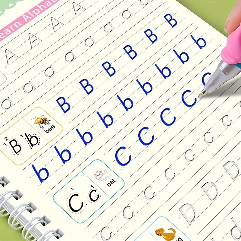Handwriting Workbooks Practice Copybook Magic Reusable Calligraphy Handwriting Tracing